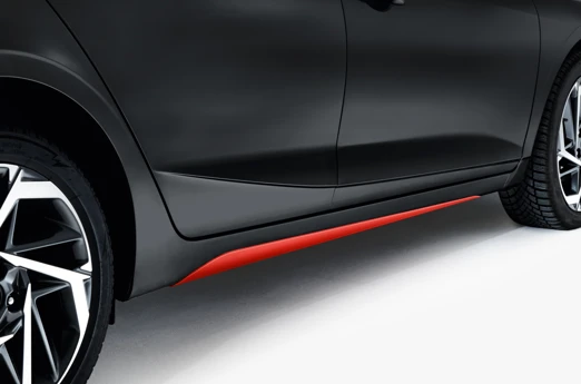 i20 Seitenschutzleisten, tomatenrot